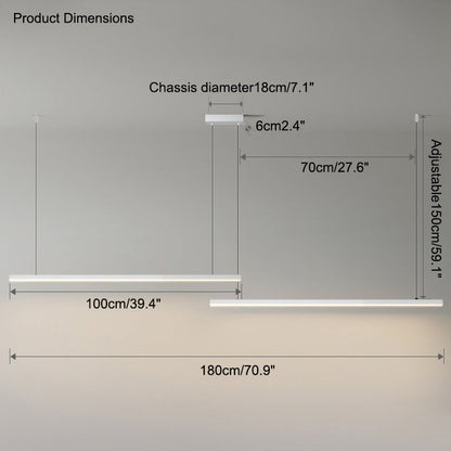 Diff Linear Pendant Light-DF2011