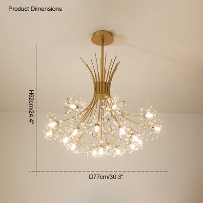 Diff Gypsophila Bouquet Crystal Flower Chandelier-DF2077