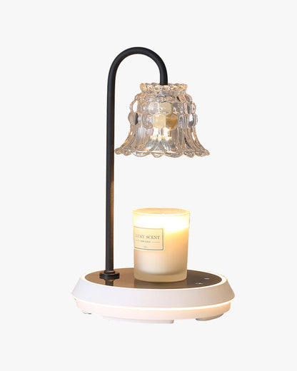 Diff Dimmable Touch Small Glass Table Lamp with Wireless Charger-DF8046