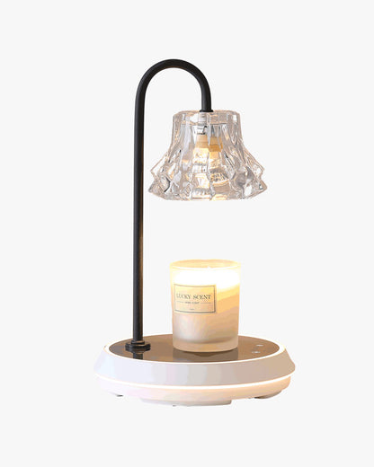 Diff Dimmable Touch Small Glass Table Lamp with Wireless Charger-DF8046