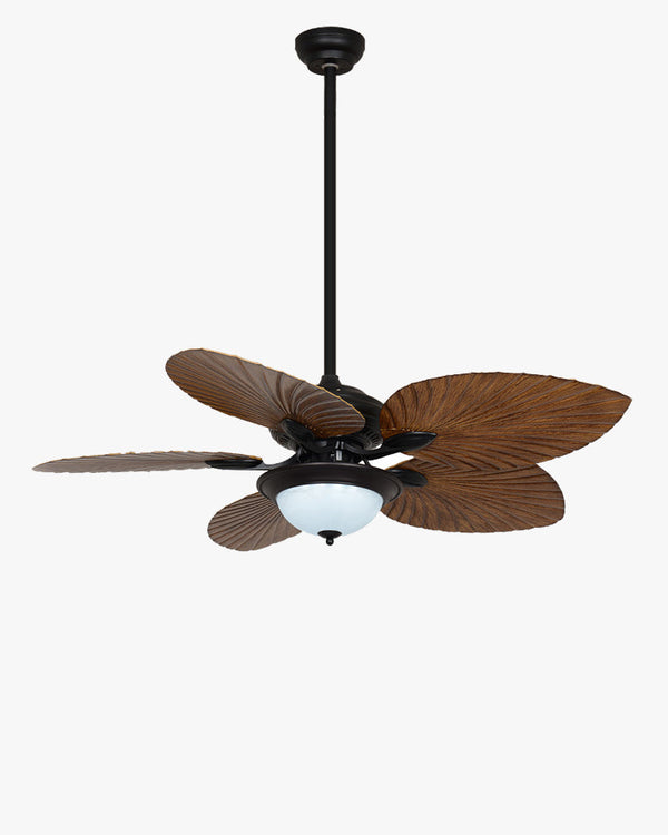 Diff 52" Tropical Leaf Ceiling Fan with Dimmable Light-DF5005