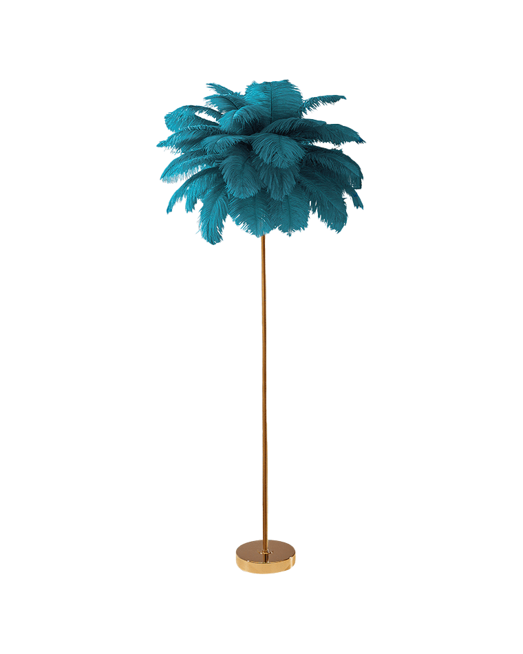 Diff Feather Palm Tree Floor Lamp with Tray-DF7052