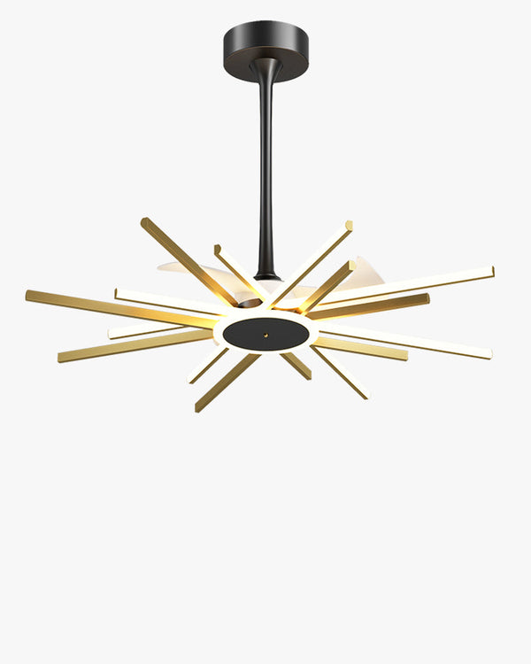 Diff Remote Ceiling Fan Chandelier with Dimmable Light-DF5047