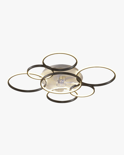 Diff Low Profile Ceiling Fan Chandelier with Remote-DF5050