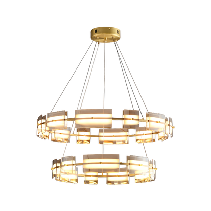 Diff Tiered Circles Glass Chandelier-DF2220