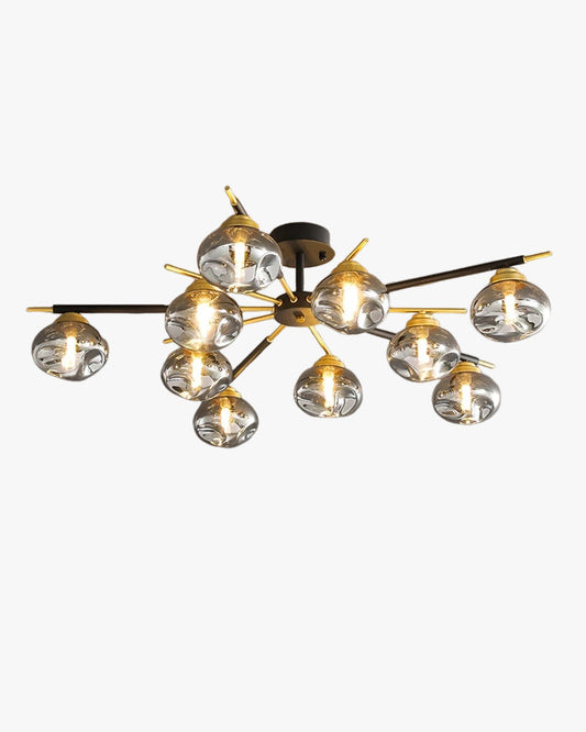 Diff Blown Glass Globe Chandelier-DF2261