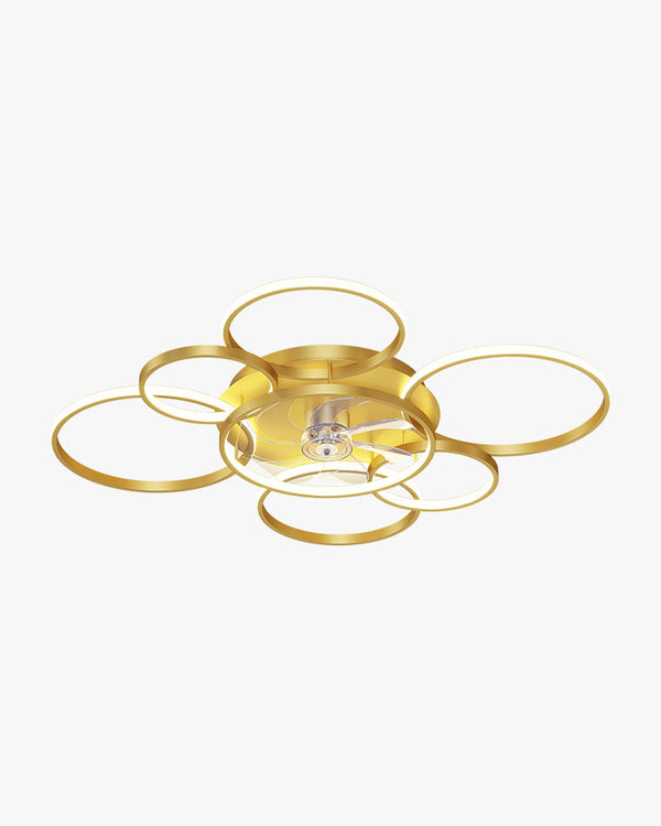 Diff Low Profile Ceiling Fan Chandelier with Remote-DF5050