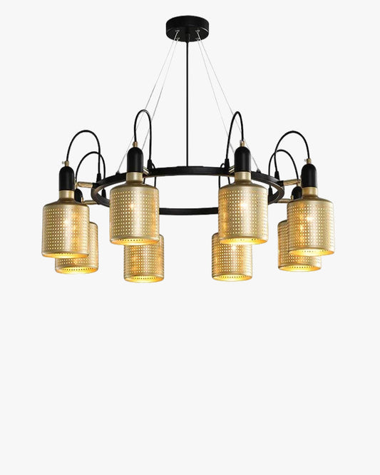 Diff Industrial Gold Chandelier-DF2262