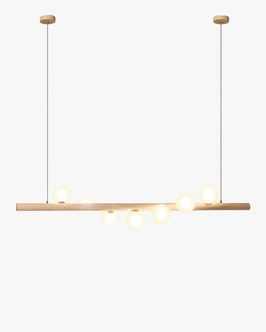 Diff Wood Linear Globe Pendant Chandelier-DF2055