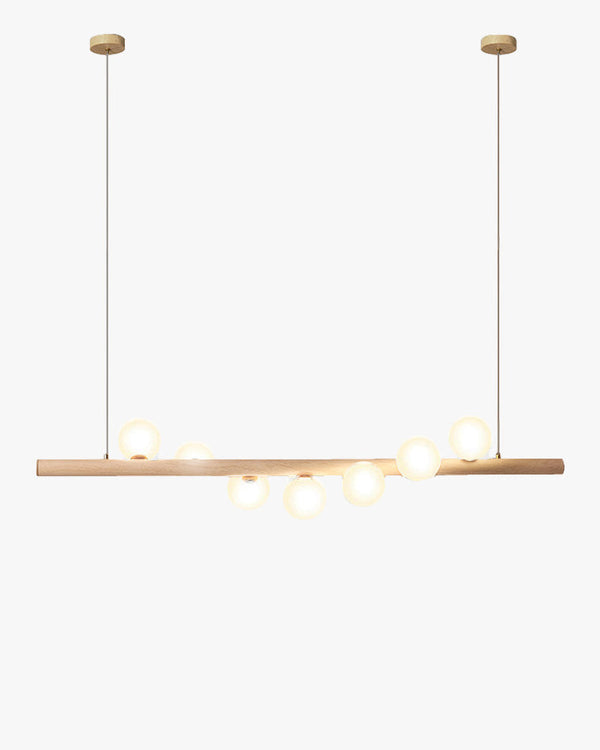 Diff Wood Linear Globe Pendant Chandelier-DF2055