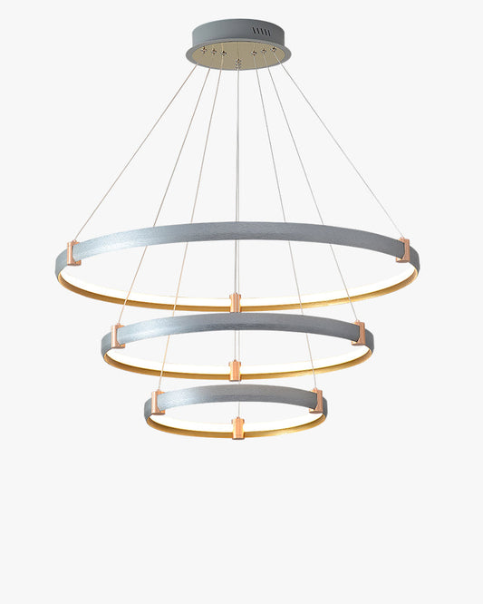 Diff Grey Tiered Circular Led Chandelier-DF2269