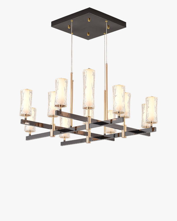 Diff Champagne Gold Acrylic Pillar Candle Chandelier-DF2276