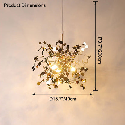 Diff Argent/Gold Cloud Multi Pendant Chandelier-DF2042