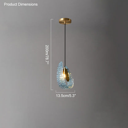 Diff Peacock Leaf Glass Chandelier-DF2213