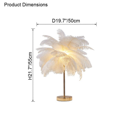 Diff Tree Feather Table Lamp-DF8037