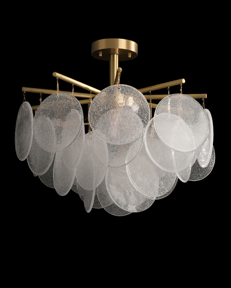 Diff Tiered Textured Glass Cloud Chandelier-DF2005