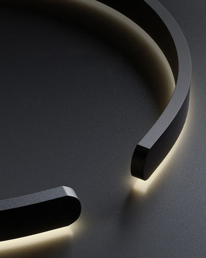 Diff Black/Gold Ring Led Chandelier-DF2009