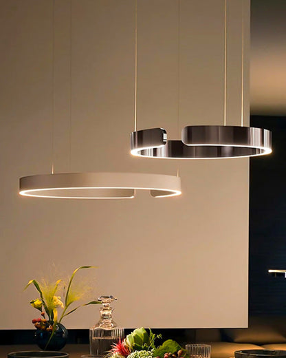 Diff Black/Gold Ring Led Chandelier-DF2009