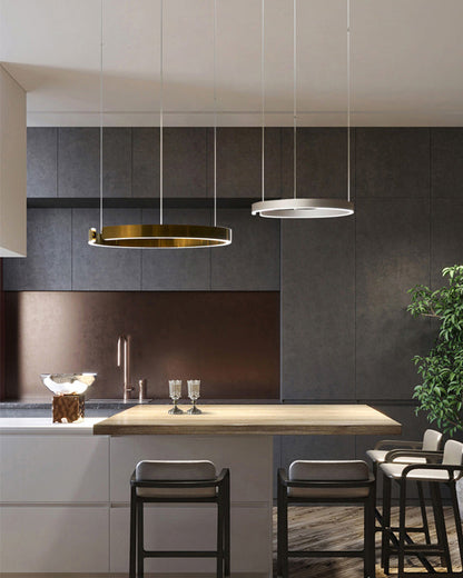 Diff Black/Gold Ring Led Chandelier-DF2009