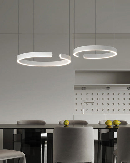 Diff Black/Gold Ring Led Chandelier-DF2009