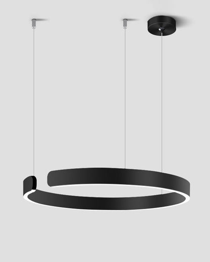 Diff Black/Gold Ring Led Chandelier-DF2009