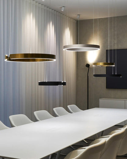 Diff Black/Gold Ring Led Chandelier-DF2009