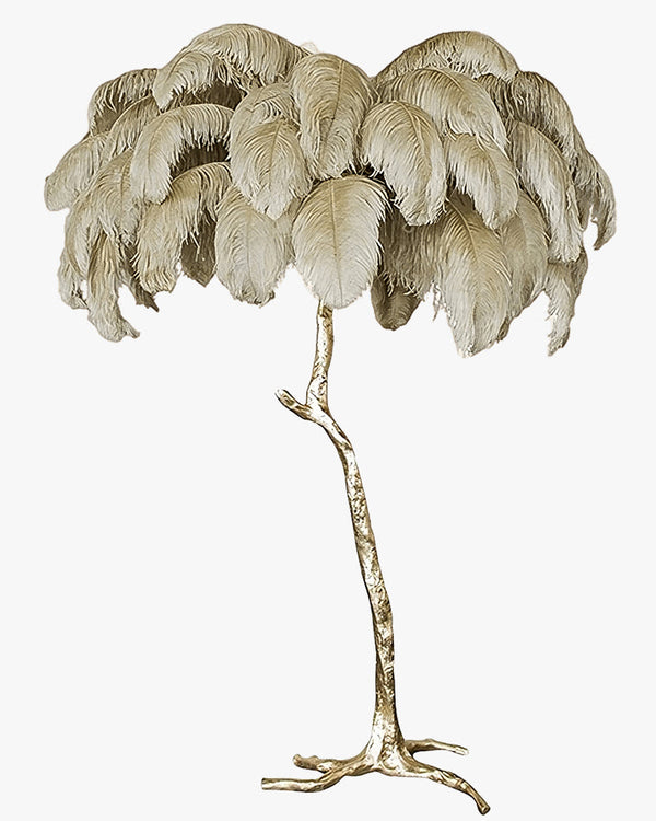 Diff Feather Palm Tree Floor Lamp-DF7000