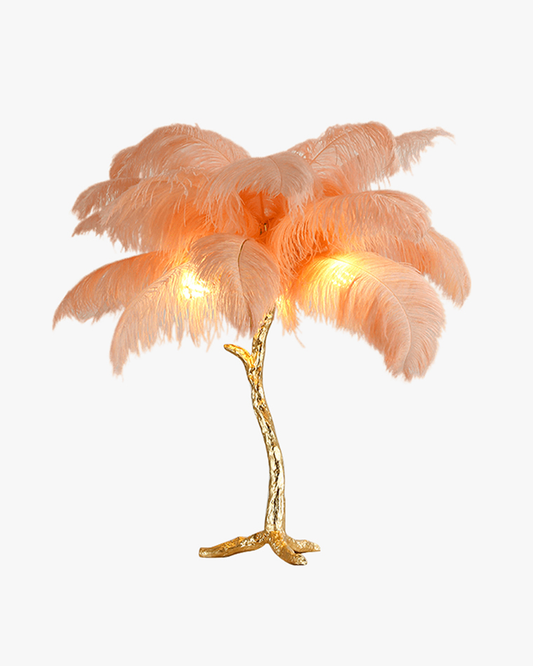 Diff Feather Palm Tree Table Lamp-DF8016