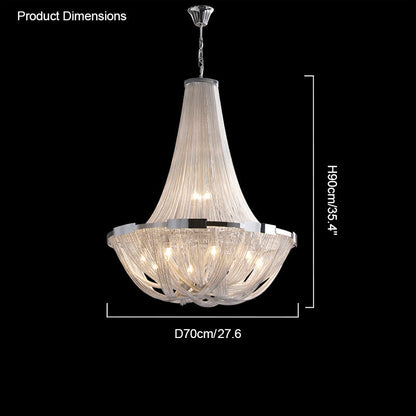 Diff Silver Chain Empire Chandelier-DF2096