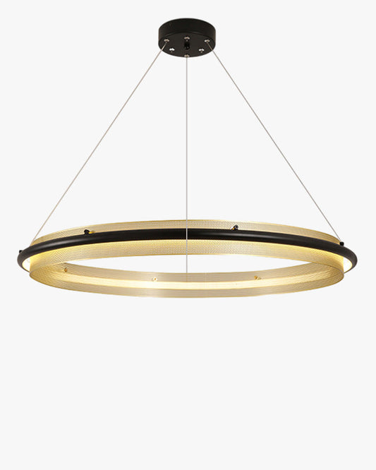 Diff Black and Gold Ring LED Chandelier-DF2119