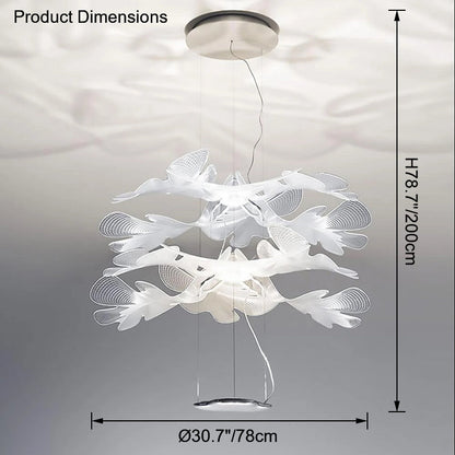 Diff Leaf Acrylic Pendant Light-DF2289