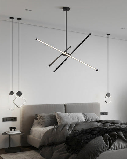 Diff 3 Light Rods LED Chandelier-DF2024