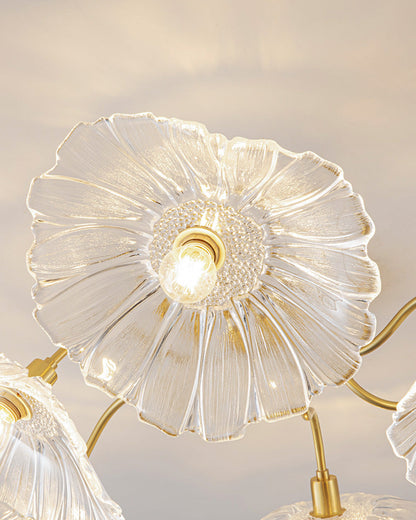 Diff Lotus Leaf Flower Flush Mount Ceiling Light-DF1026