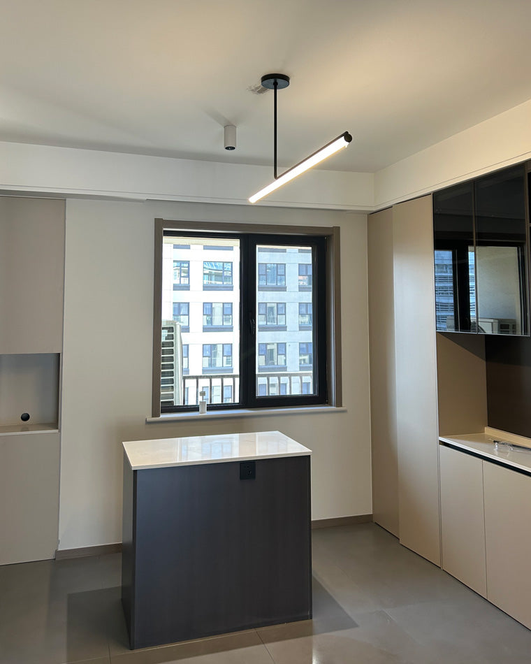 Diff Off Center Tube Linear Pendant Light-DF2029