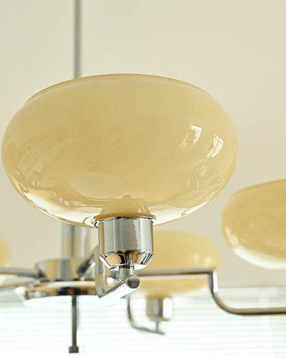 Diff 1920s Milk Glass Chandelier-DF2301