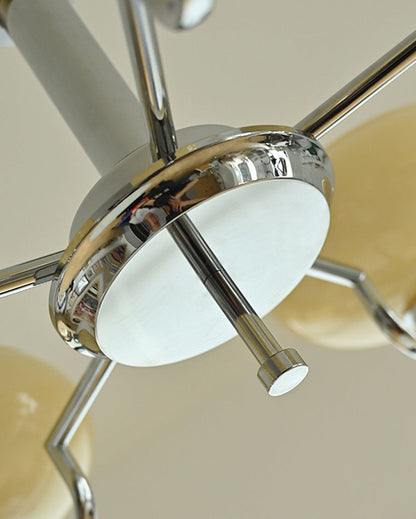 Diff 1920s Milk Glass Chandelier-DF2301