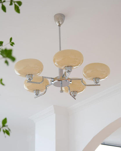 Diff 1920s Milk Glass Chandelier-DF2301