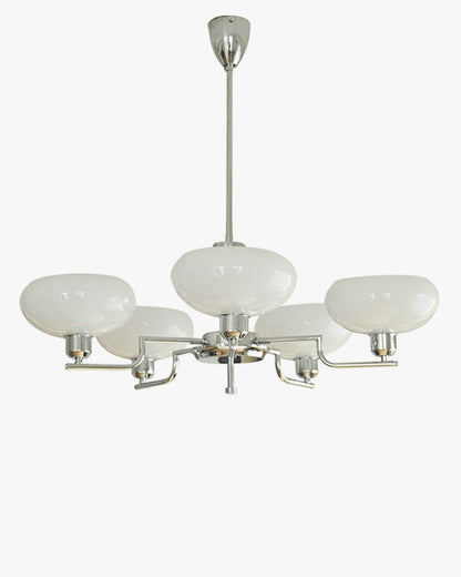Diff 1920s Milk Glass Chandelier-DF2301