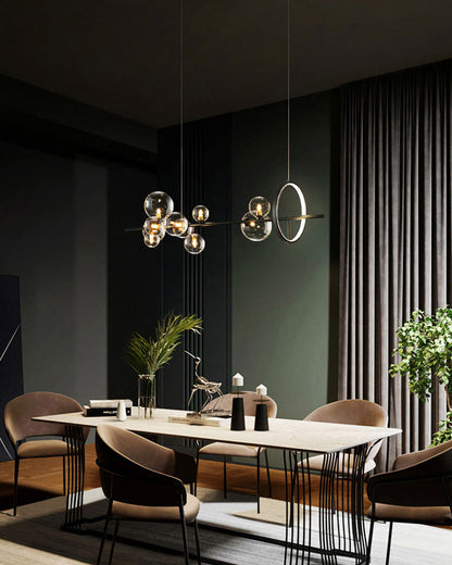 Diff Linear Glass Bubble Chandelier-DF2040