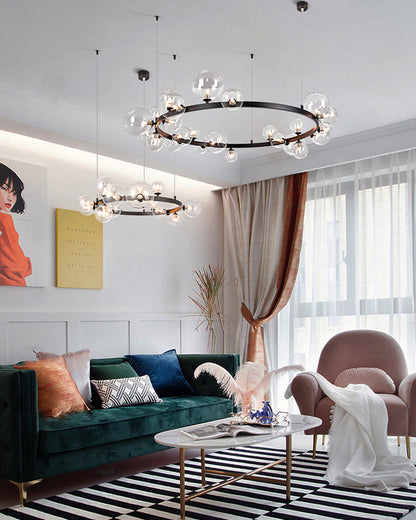 Diff Linear Glass Bubble Chandelier-DF2040
