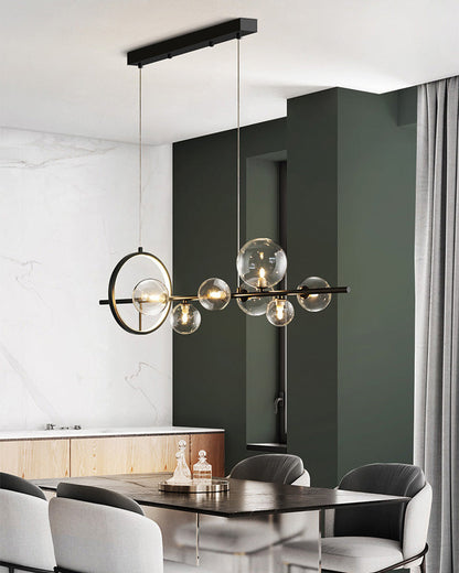 Diff Linear Glass Bubble Chandelier-DF2040