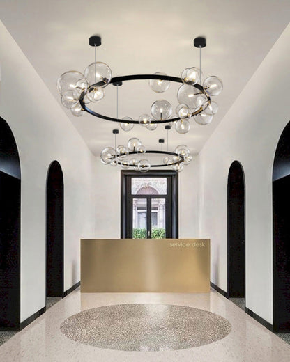 Diff Linear Glass Bubble Chandelier-DF2040