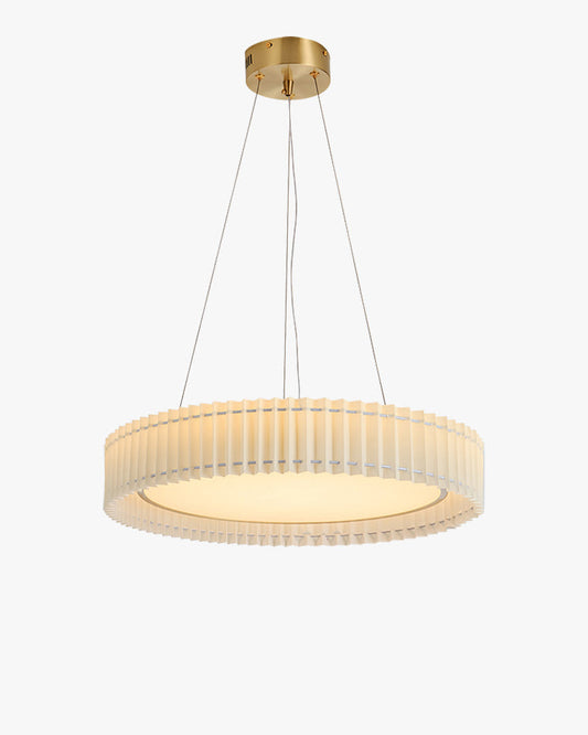 Diff Round Pleated Fabric Pendant Light-DF2050