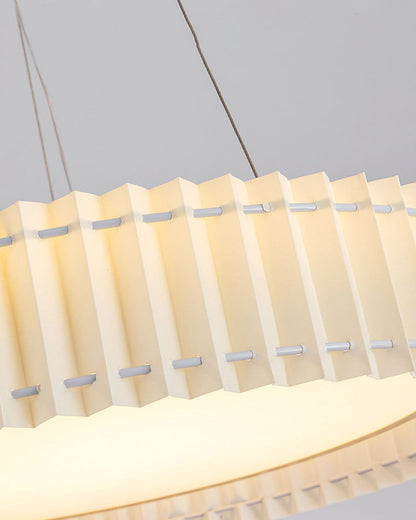 Diff Round Pleated Fabric Pendant Light-DF2050