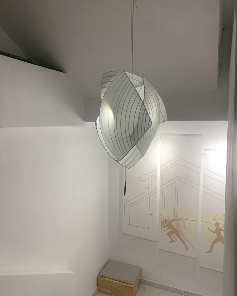 Diff Asymmetrical Rice Paper Pendant Light-DF2056