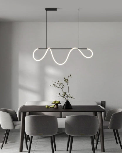 Diff Hose LED Linear/Circular Brass Chandelier-DF2059