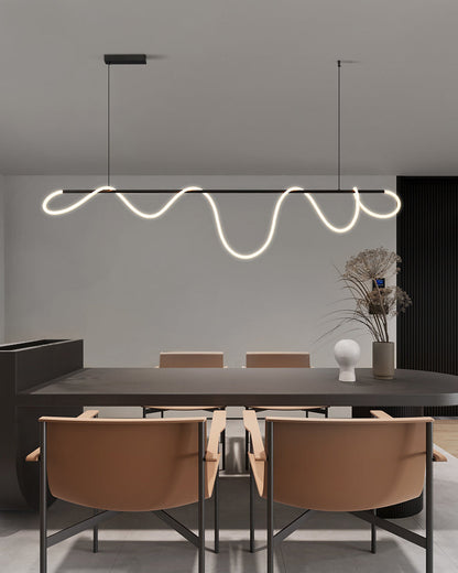 Diff Hose LED Linear/Circular Brass Chandelier-DF2059