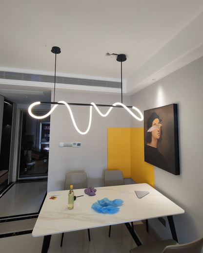 Diff Hose LED Linear/Circular Brass Chandelier-DF2059