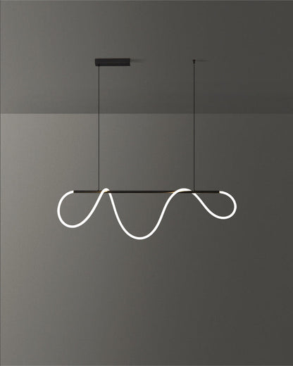 Diff Hose LED Linear/Circular Brass Chandelier-DF2059