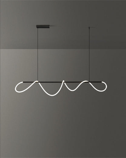 Diff Hose LED Linear/Circular Brass Chandelier-DF2059